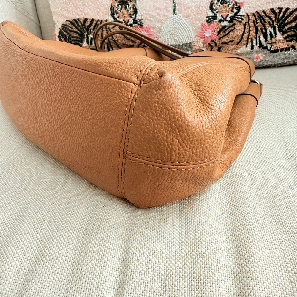Coach Caramel Leather Shoulder Bag - Picture 6 of 12